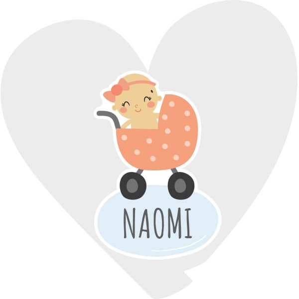 Kinderwagen met baby meisje