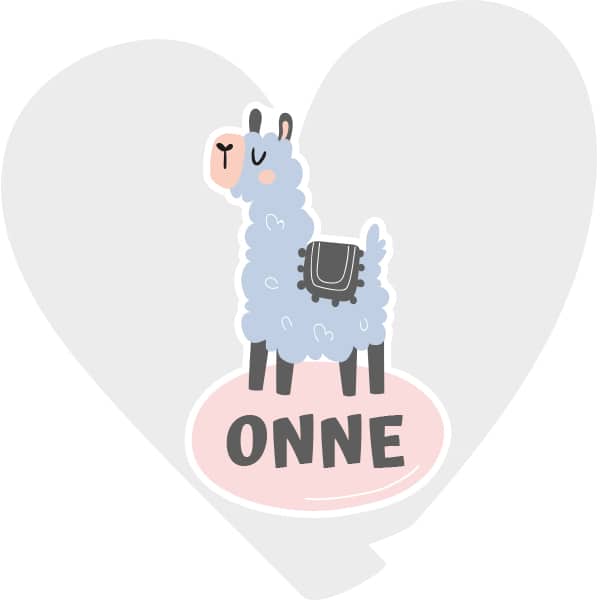 Lama met dekentje
