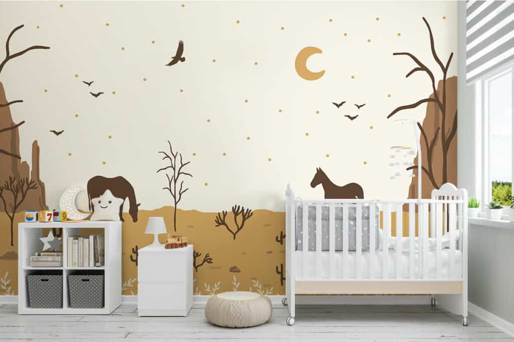 Behang | Op de savanne - geboorteplein.nl