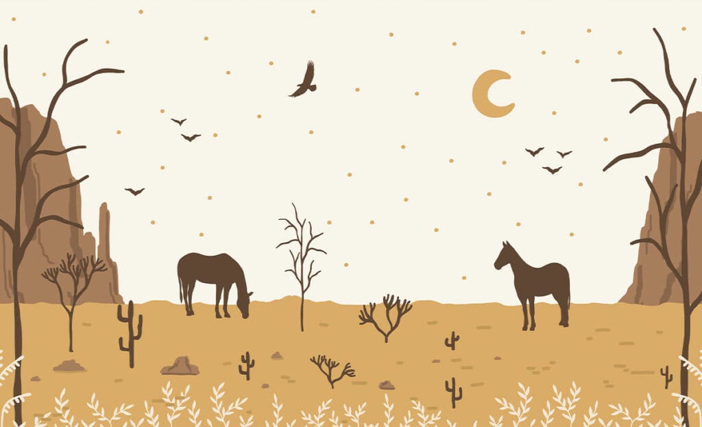 Behang | Op de savanne - geboorteplein.nl