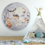 Muurcirkel - Winter wonderland - Multi color